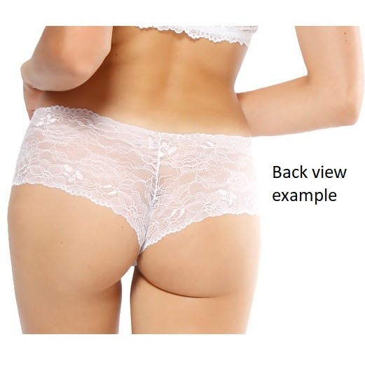 Women's Wine Chantilly Lace Boxer Without Elastics